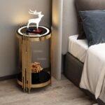 Nordic Bedroom Round Smart Nightstands