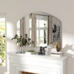 Large Arched Decorative Wall Mirror 40"x28" for Living Room and Bedroom