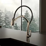 Luxury Gun Gray Digital Display Kitchen Faucet