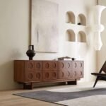 Scandinavian-Style Retro Wooden TV Stand