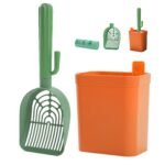 Cactus Cat Litter Scoop with Storage for Easy Cat Toilet Cleaning