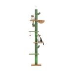 5-Tier Cactus Cat Tree with Scratching Post and Hammock for Indoor Cats