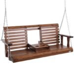 5FT Wooden Porch Swing with Chains