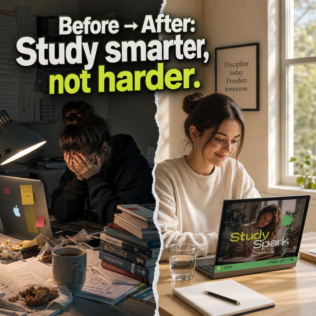 Buy Study Spark – How to Find Study Motivation Guide, Digital Download eBook for Students, Focus & Productivity Planner, Study Routine & Habit Building Resource Online | Jogoka