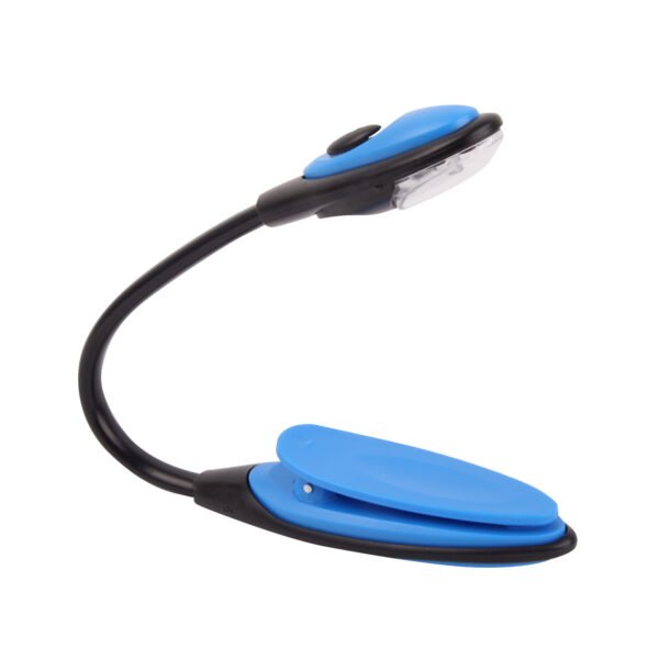 Portable clip-on LED reading light for books and study
