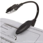 Portable clip-on LED reading light for books and study