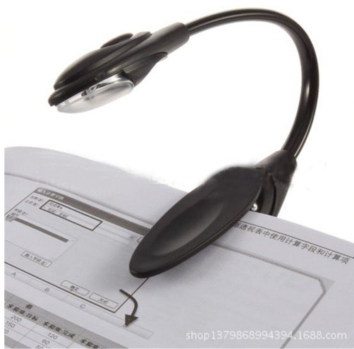 Portable Clip-On LED Reading Light Portable clip-on LED reading light for books and study