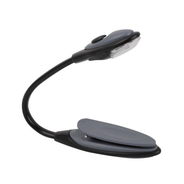 Portable clip-on LED reading light for books and study