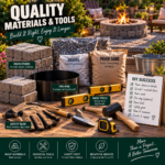 Backyard fire pit style ideas including traditional modern rustic square in-ground and portable designs
