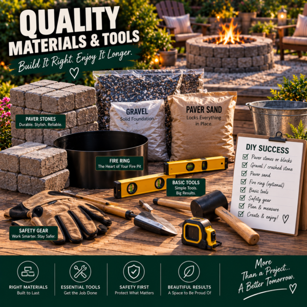 Backyard fire pit style ideas including traditional modern rustic square in-ground and portable designs