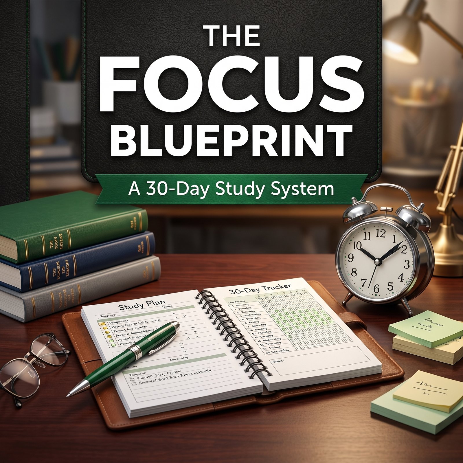 The Focus Blueprint: a 30-day study system and workbook