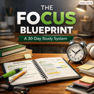 Buy The Focus Blueprint: A 30-Day Study System Online | Jogoka