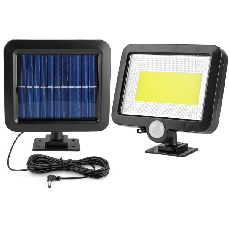 Solar Motion-Sensor Wall Light with Separate...