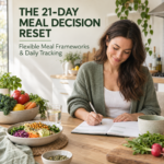 21-Day Meal Decision Reset meal planning tracker cover