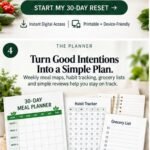 Fuel Your Life 30-Day Meal Planner and Tracker - weekly meal maps and habit tracker