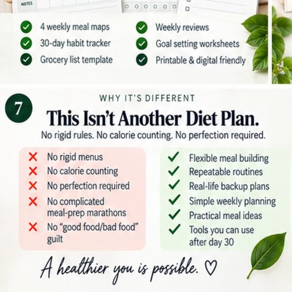 Why Fuel Your Life is different - flexible meal building instead of rigid diet rules