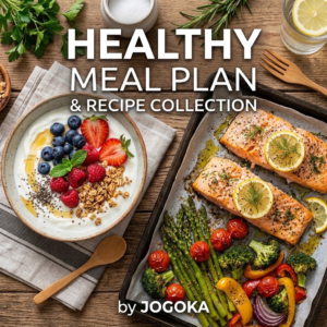Healthy Meal Plan & Recipe Collection eBook cover - Jogoka