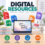 Digital Resources category — instant download digital guides and planners from Jogoka