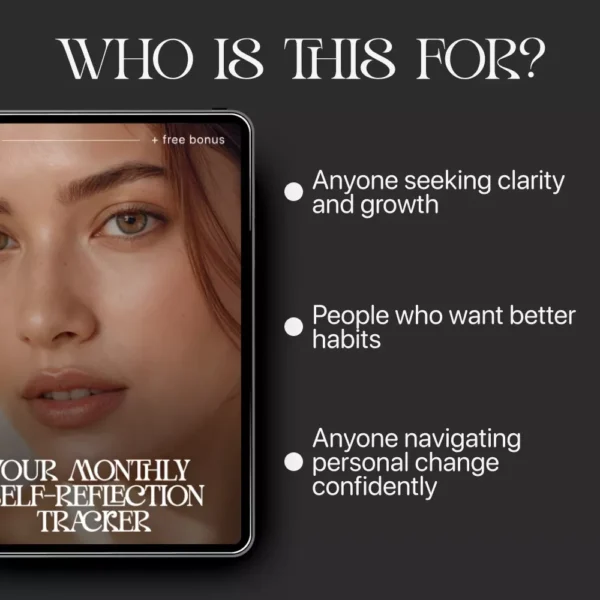 Buy Your Monthly Self-Reflection Tracker | Monthly Self Reflection Tracker eBook & Personal Growth Journal Guide Online | Jogoka