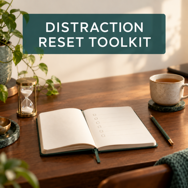 Cover of the Distraction Reset Toolkit PDF