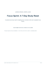 focus-sprint-7-day-study-reset-1 | Jogoka