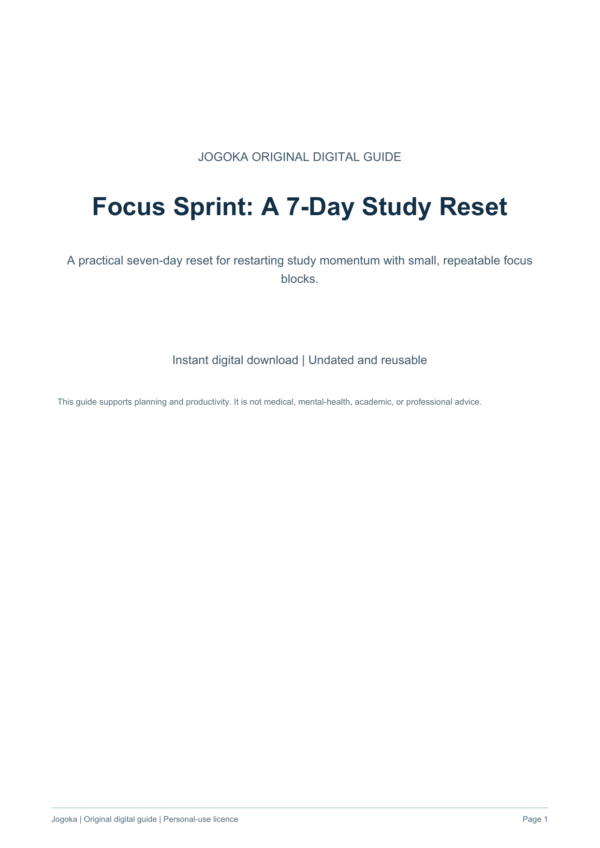 focus-sprint-7-day-study-reset-1 | Jogoka