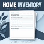 Home Inventory & Supporting Documents Worksheet (PDF) - digital product cover