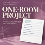 One-Room Home Project Scope & Budget Worksheet (PDF) - digital product cover