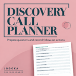 Client Discovery Call Planner & Follow-Up Worksheet (PDF) - digital product cover