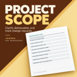 Client Project Scope & Change Request Worksheet (PDF) - digital product cover