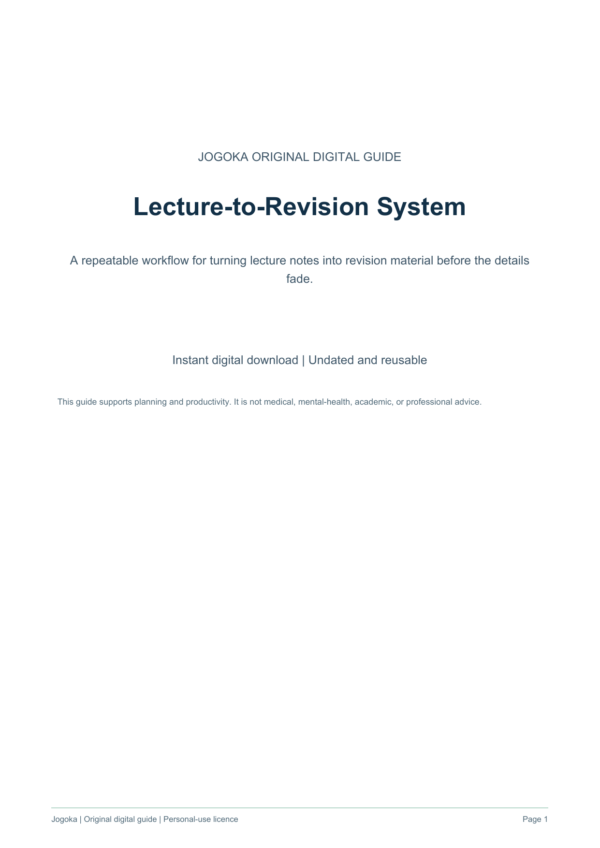 lecture-to-revision-system-1 | Jogoka