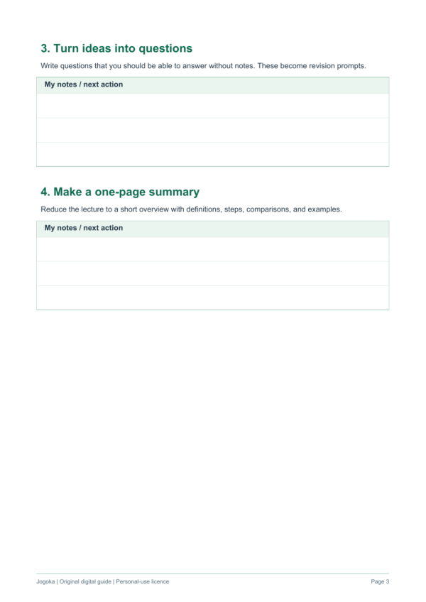 lecture-to-revision-system-3 | Jogoka