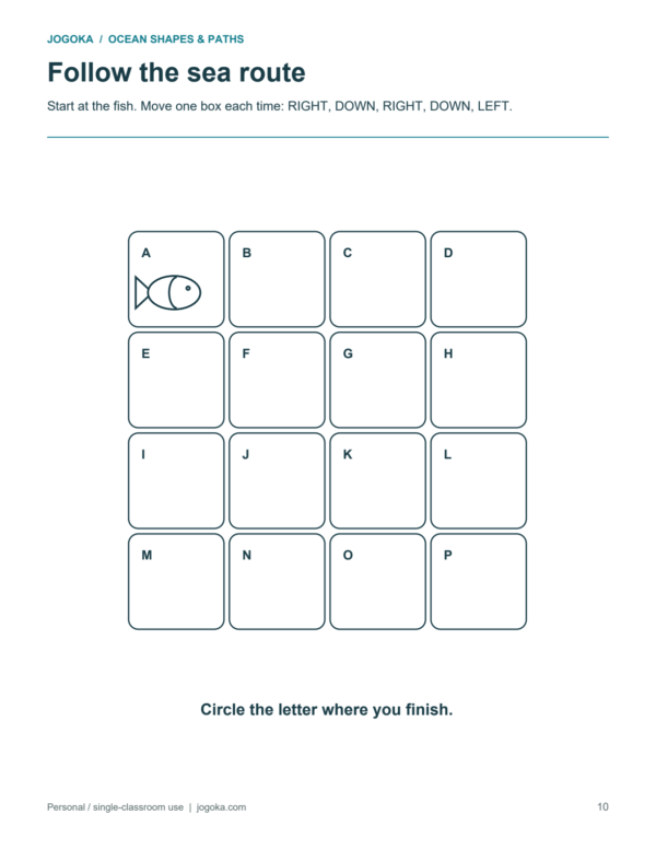 Buy Ocean Shapes & Paths: Printable Activities for Ages 4–6 (PDF) Online | Jogoka