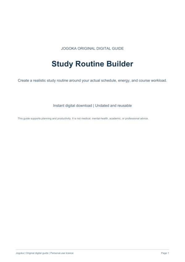 study-routine-builder-1 | Jogoka