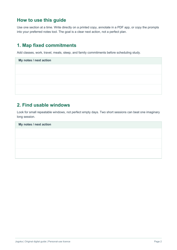 study-routine-builder-2 | Jogoka