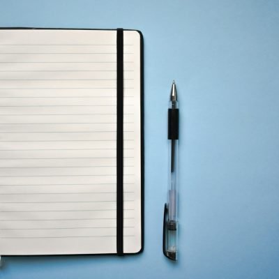 Notepad and pen representing career planning
